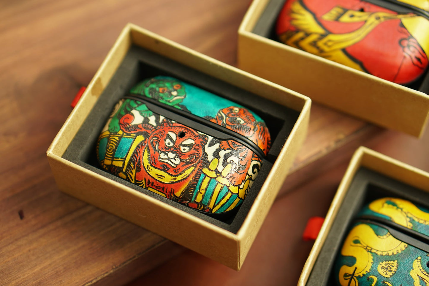 Hand-Painted AirPods Case – " Symbols of Stillness"