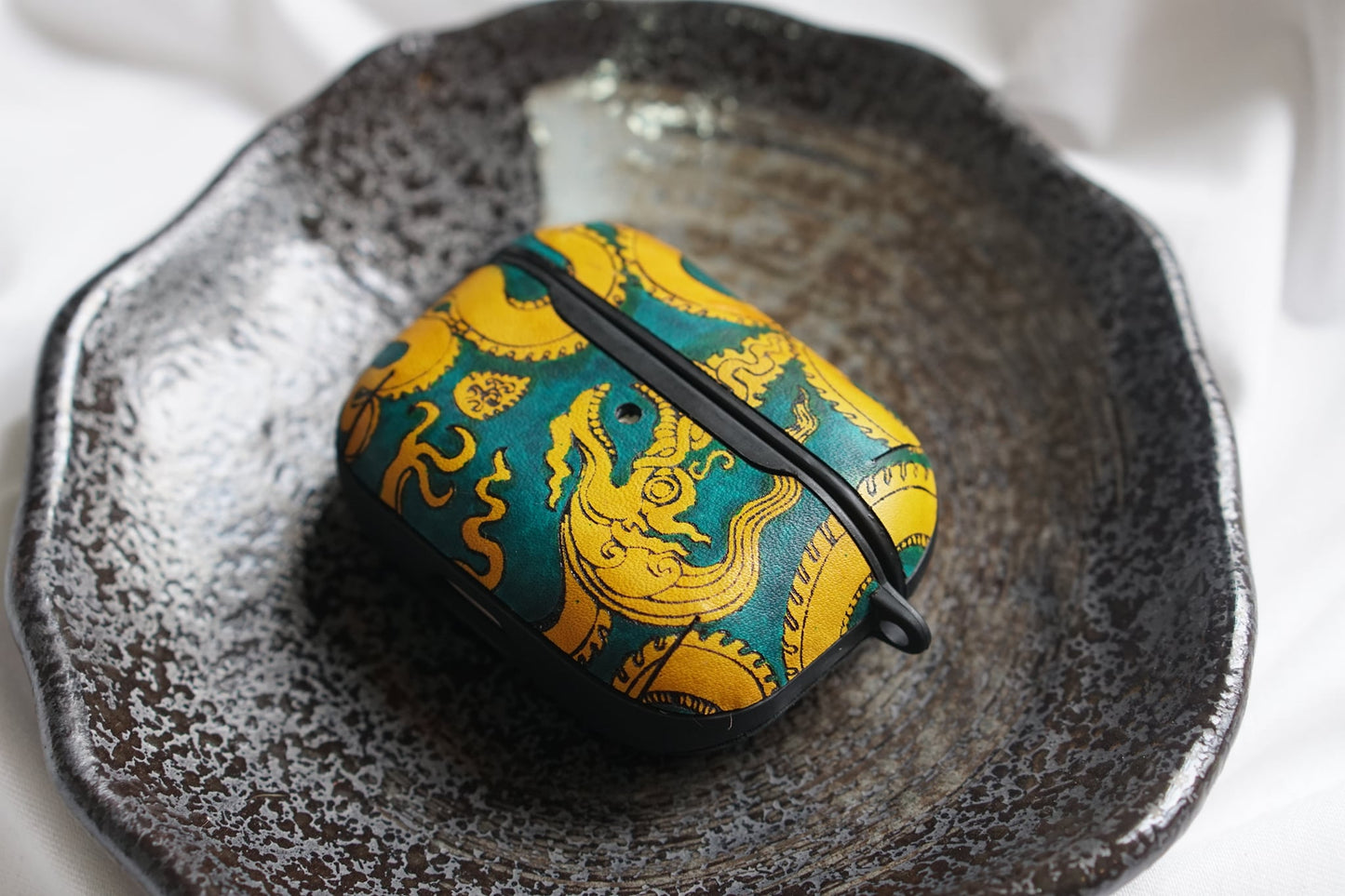 Hand-Painted AirPods Case – " Symbols of Stillness"