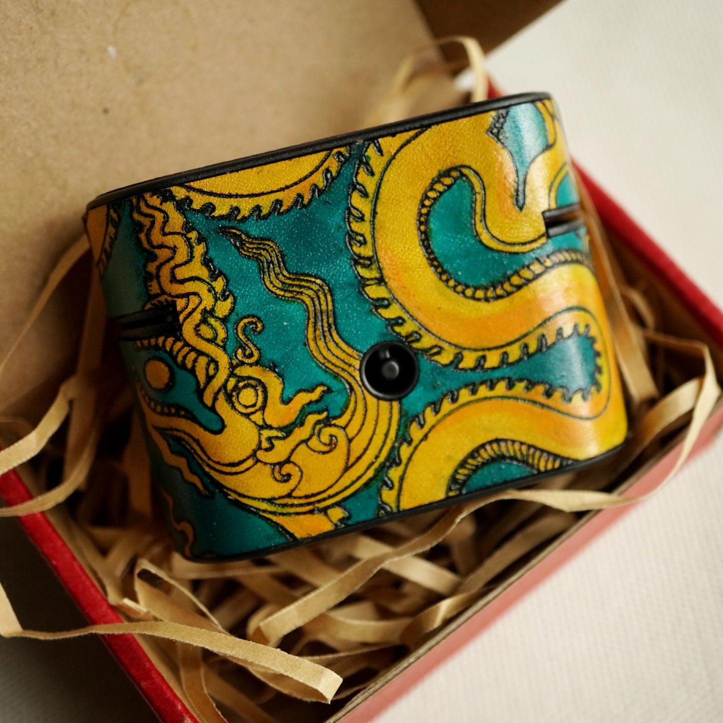 Hand-Painted AirPods Case – " Symbols of Stillness"
