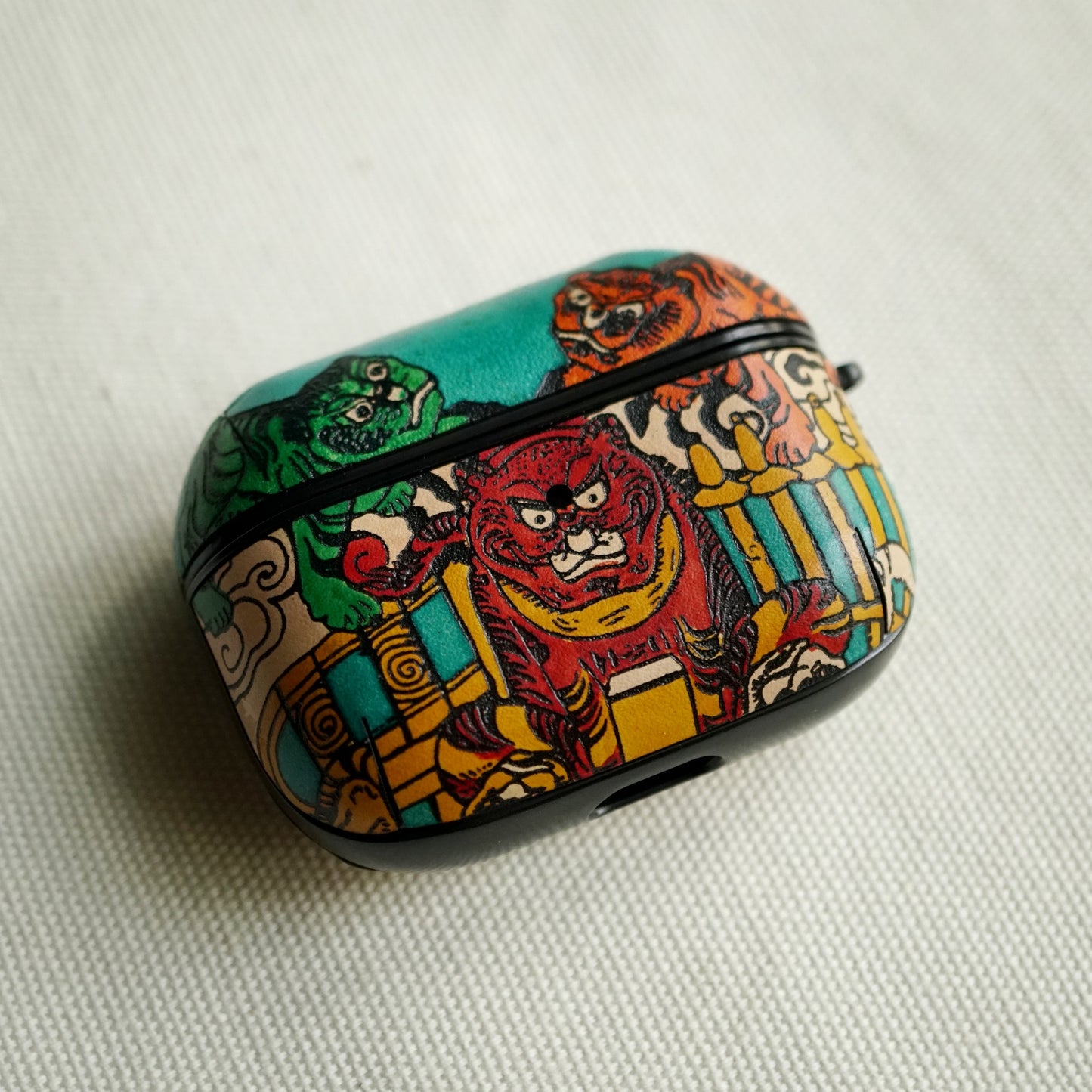 Hand-Painted AirPods Case – " Symbols of Stillness"