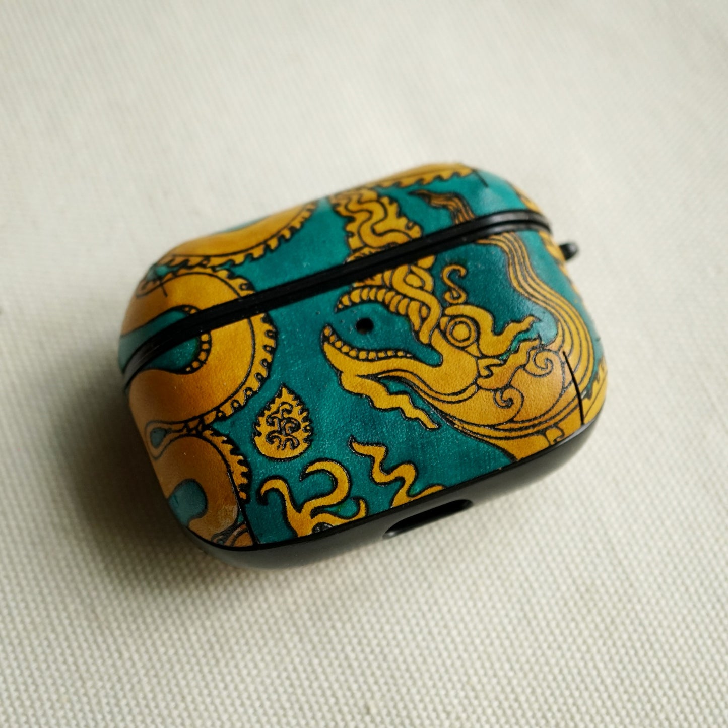 Hand-Painted AirPods Case – " Symbols of Stillness"
