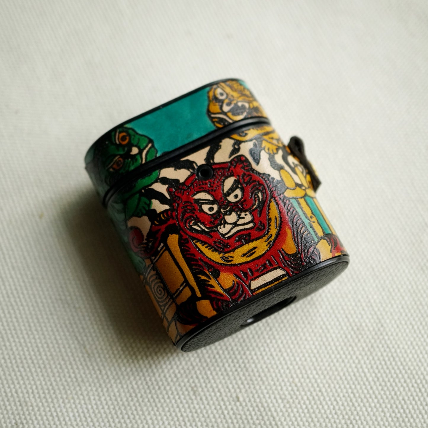Hand-Painted AirPods Case – " Symbols of Stillness"