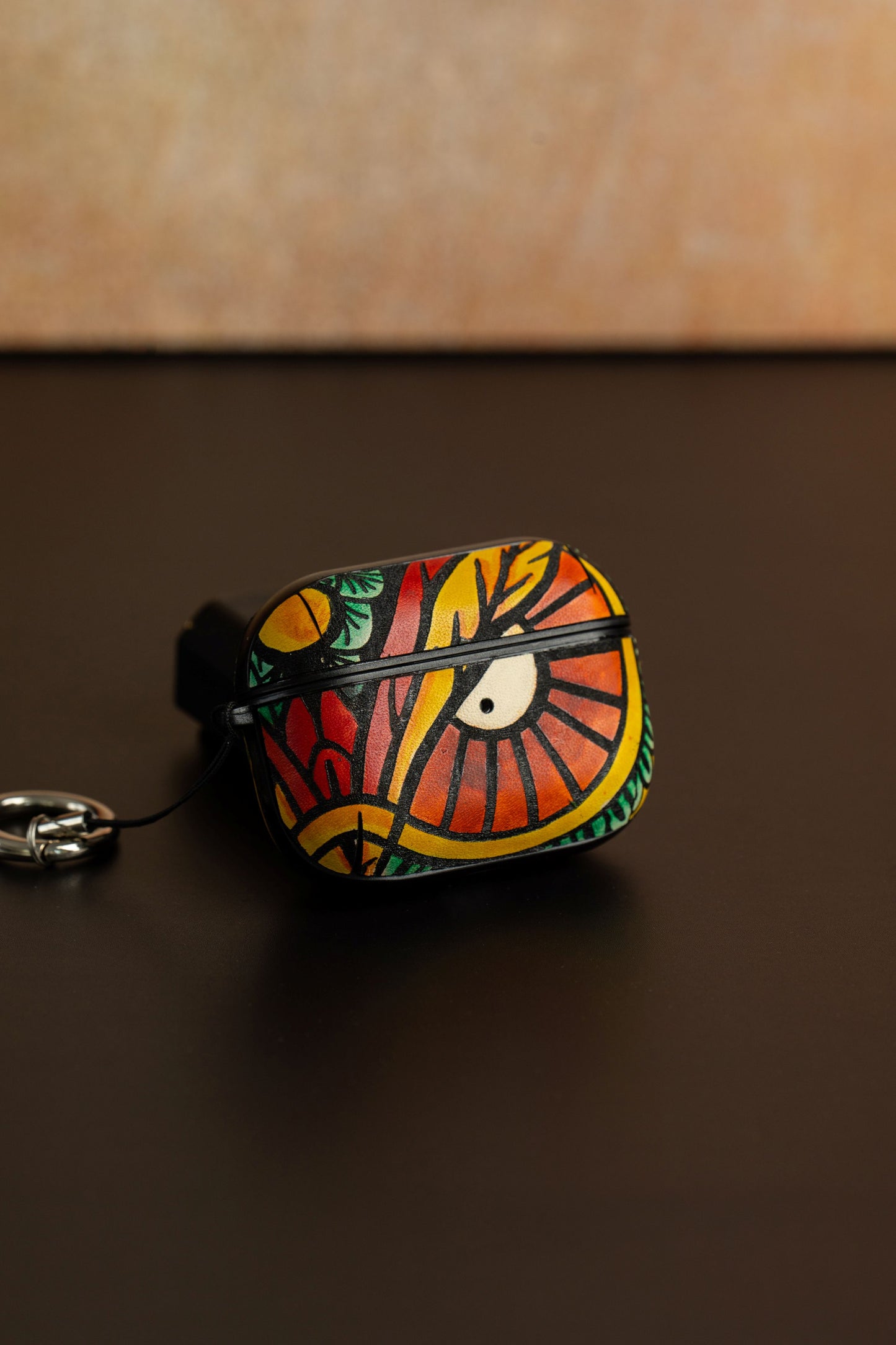 Hand-Painted AirPods Case – " Symbols of Stillness"