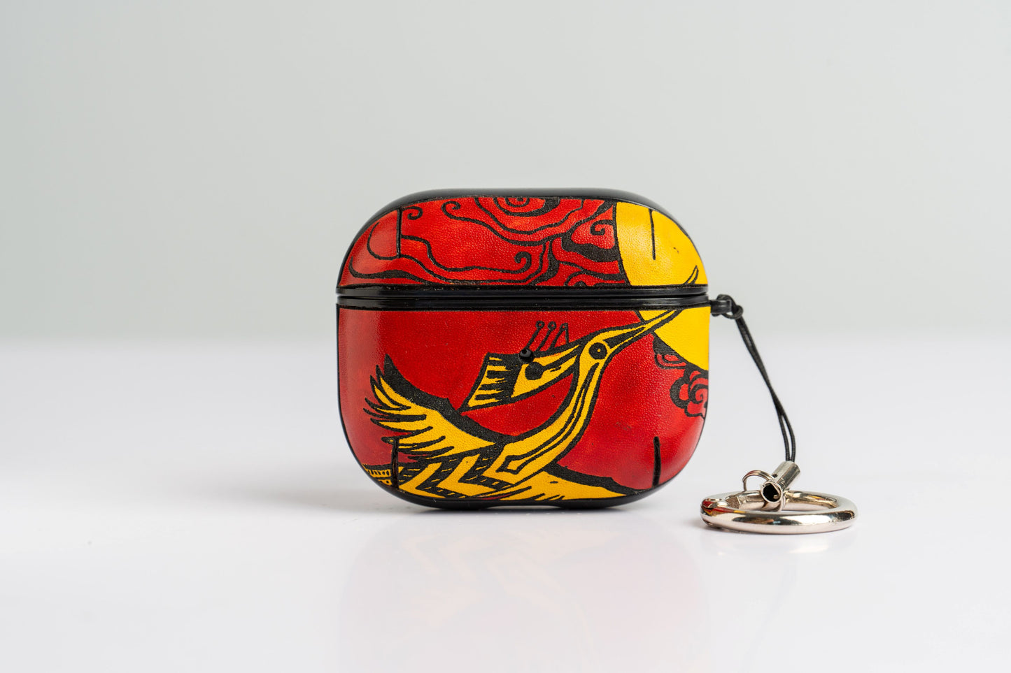 Hand-Painted AirPods Case – " Symbols of Stillness"